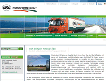 Tablet Screenshot of gsg-transporte.de